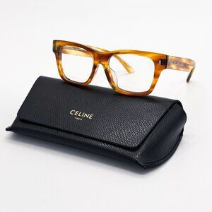 NEW CELINE EYEGLASSES CL50011F 056 HAVANA WOMEN EYEWEAR
